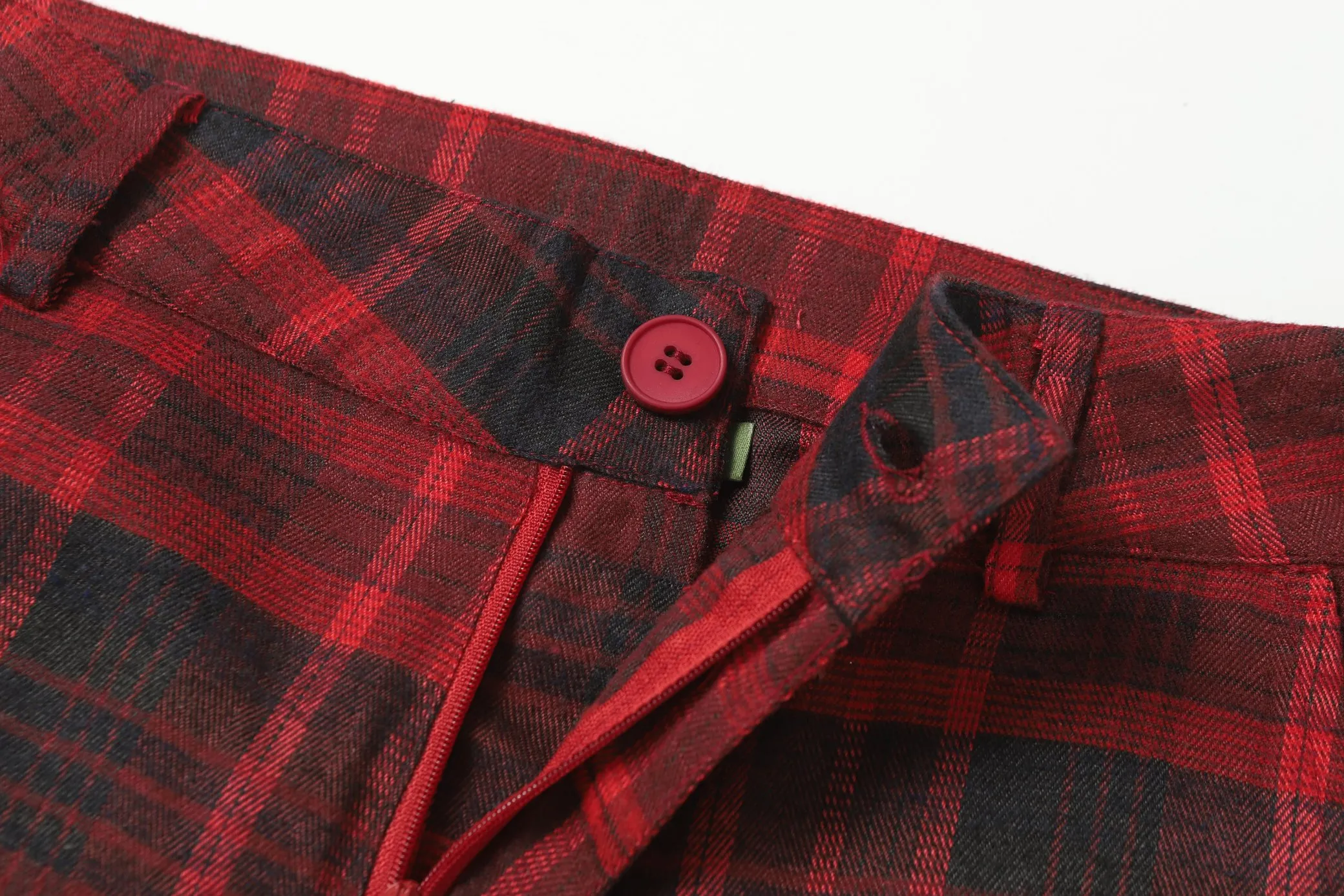 P156 8613 DENIM TEARS kapok European and American fashion brand high-quality plaid long-sleeved shirt set Color Red Gray Yellow Size S-XL